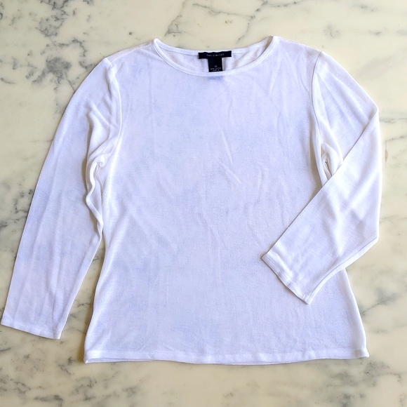 NWOT. The Limited 100% Cotton Sheer Blouse with 3/4 Sleeve. - Picture 3 of 4